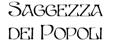 benvenuti a SAGGEZZA DEI POPOLI!